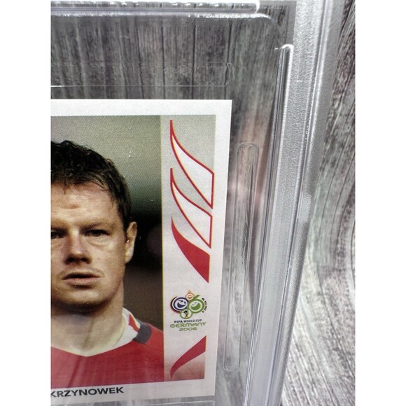 2006 PANINI WORLD CUP GERMANY STICKER #64 JACEK KRZYNOWEK PSA 6 Ex-nm Poland - Picture 3 of 10